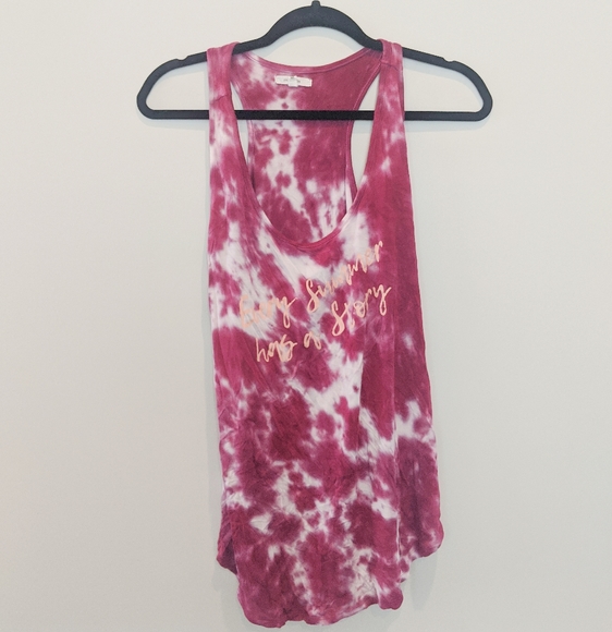 Maurices Tops - Maurices tie dye pink summer story tank top